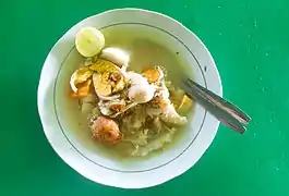 Soto Banjar, one of the most well-known Banjarese dishes