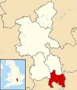 South Bucks shown within Buckinghamshire