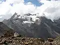 The South Parvati Peak from the base camp of the Pin-Parvati Pass
