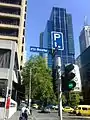 Southern Cross East Tower (SX1) from corner of Little Bourke Street and Exhibition Street