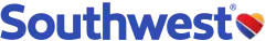 Logo (2014–present), consisting of the name "Southwest" in blue letters followed by a heart in yellow, red and blue diagonal stripes
