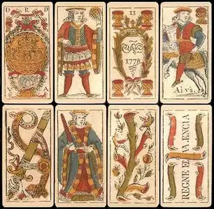 Spanish deck printed in Valencia