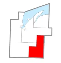 Location within Baraga County
