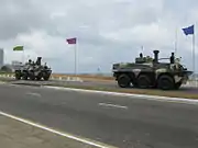 WZ551 (Type 92) armoured personnel carriers.