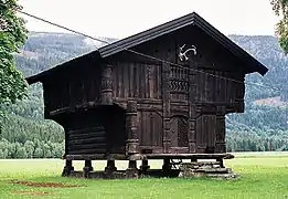 In Norway: wood and elevated-level