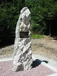 Memorial at Sainte-Marie-aux-Mines which commemorates the conquest of the Tête du Violu on 31 October 1914 by the 28th Battalion of the chasseurs alpins. Lieutenant Colonel Brissaud-Desmaillet led the attack.