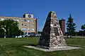 St.Mary's University Cairn dedicated to Father Albert Lacombe