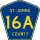 County Road 16A marker