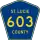 County Road 603 marker