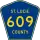 County Road 609 marker