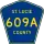 County Road 609A marker