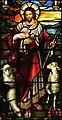 Jesus as Good Shepherd (1932) in stained glass at St John's Ashfield.