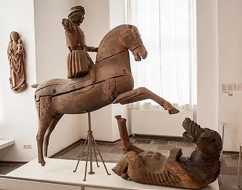 Wooden sculpture, c. 1500, Gottorf Castle