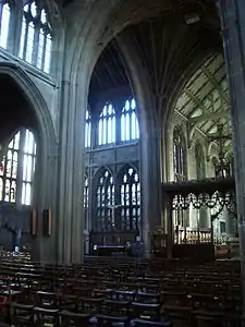 Interior view looking north east from the south porch