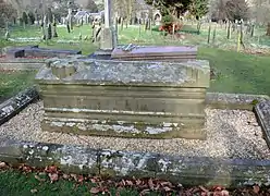 Grave of the 6th Duke of Devonshire (d. 1858), founder of modern-day Edensor