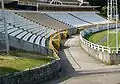 Lower western stands of stadium