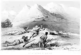 Frederick Wilson at left in black cap