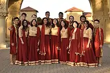 Stanford Raagapella on Stanford's Main Quad