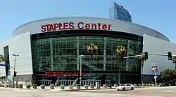 exterior view of Staples Center