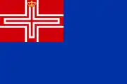 State Flag and War Ensign (1816–1848): Civil Flag "crowned"