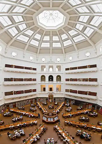 Image 69The State Library of Victoria's La Trobe Reading Room, Melbourne, Australia (from Portal:Architecture/Academia images)