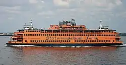 Staten Island Ferry boat on the water