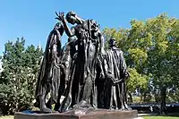 Auguste Rodin, The Burghers of Calais, 1884–c. 1889, in Victoria Tower Gardens, London, England.
