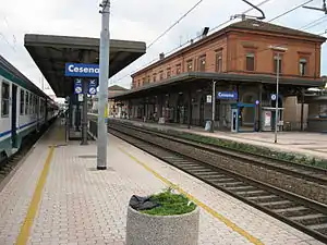 View of the station platforms.