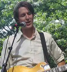 Malkmus performing in 2005 at the River To River Festival, Battery Park, New York City