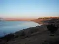 An early morning view of the Sterkfontein Dam reservoir and surroundings from the campsite in the nature reserve.