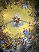 Nave and ceiling of the church