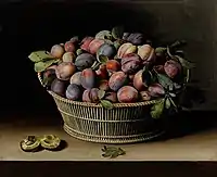 Still Life with Basket of Plums, 1629
