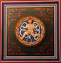 Renaissance putto on the ceiling of Stirling Castle (Stirling, Scotland)