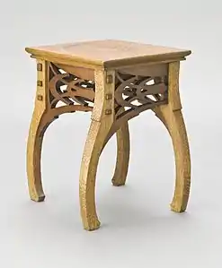 Stool by Paul Hankar, Belgium (1898)