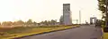 Road and grain elevator