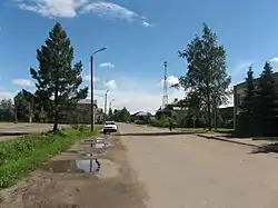 A street in the selo of Novodugino, the administrative center of the district