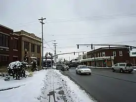 Looking southwest along Chicago Drive