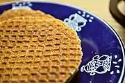 Stroopwafels on a saucer