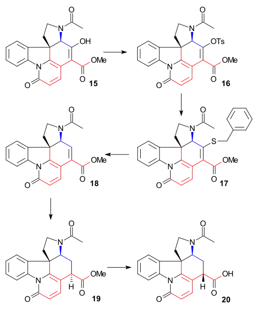 Strychnine synthesis Woodward part 3