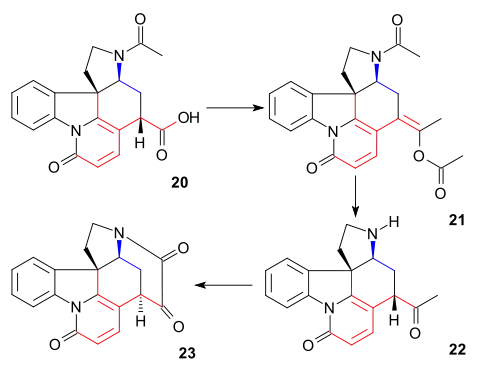 Strychnine synthesis Woodward part 4