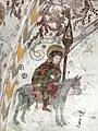 Fresco: St Martin on horseback