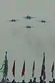 Su-34's flying over Zhukovsky in 2012.
