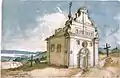 Taras Shevchenko. Bohdan's church in Subotiv. 1845. Paper. Water-colour.