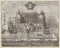 Wrangel Palace in the 1660s.  Copperplate by Erik Dahlberg from the Suecia Antiqua et Hodierna.