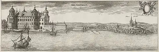 In the Suecia Antiqua et Hodierna, c. 1700