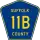 County Route 11B marker