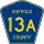 County Route 13A marker