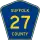County Route 27 marker