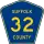 County Route 32 marker