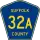 County Route 32A marker